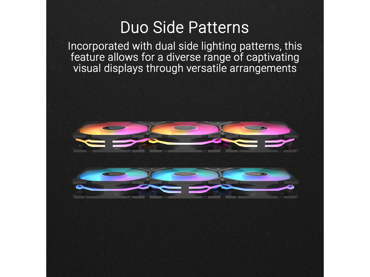 ASUS TUF Gaming TR120 ARGB Reverse Fan - Black - Triple Pack Higher Cooling - Afbeelding 5 van 5