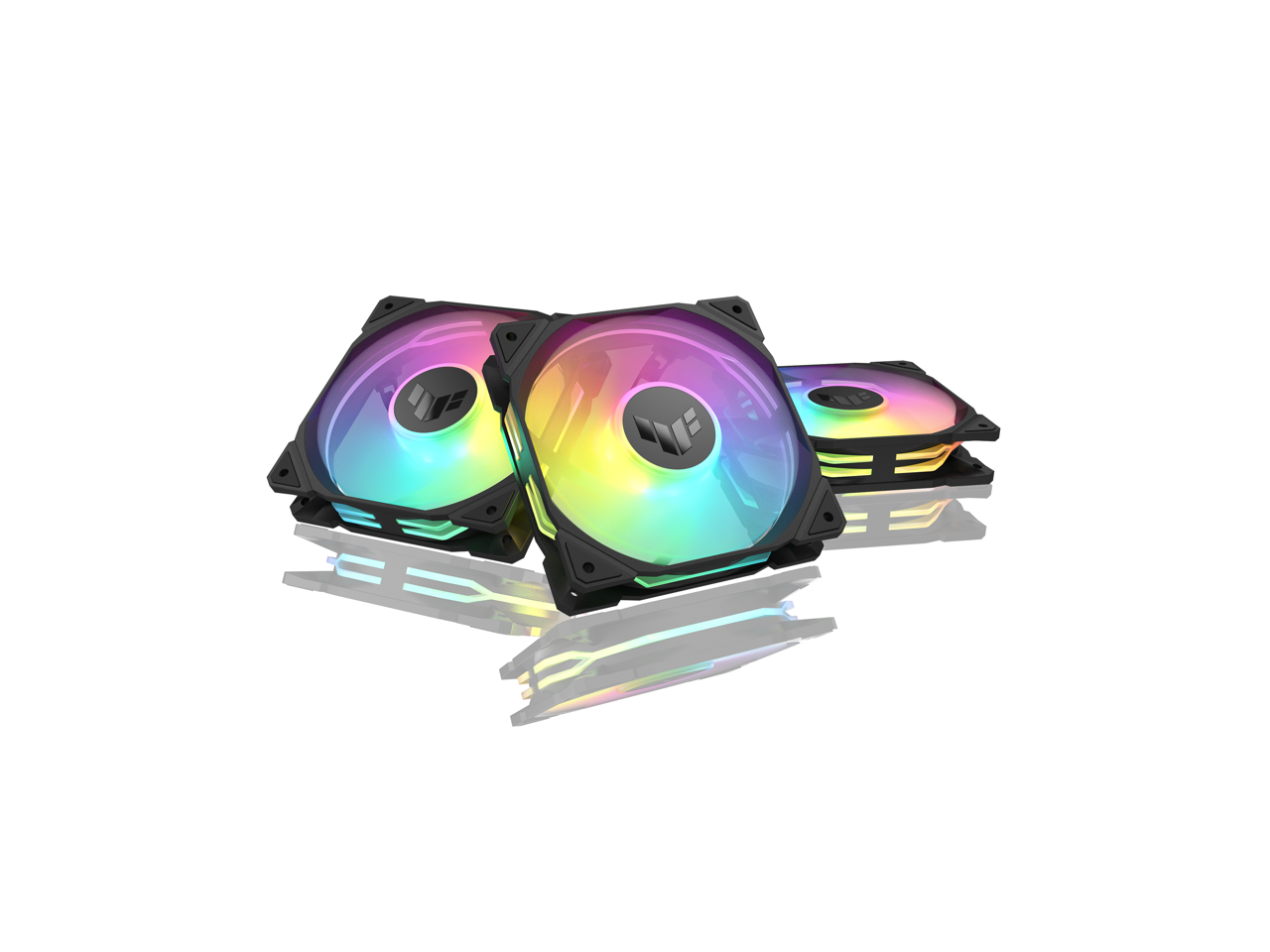 ASUS TUF Gaming TR120 ARGB Reverse Fan - Black - Triple Pack Higher Cooling - Afbeelding 3 van 5