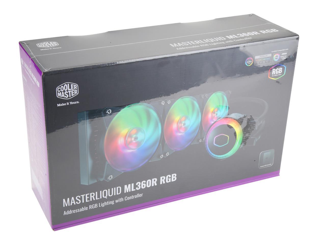 Refroidisseur liquide 360 Elite AIO CPU, R9|Ultra 7, pompe à roulement en céramique, - Photo 5/5
