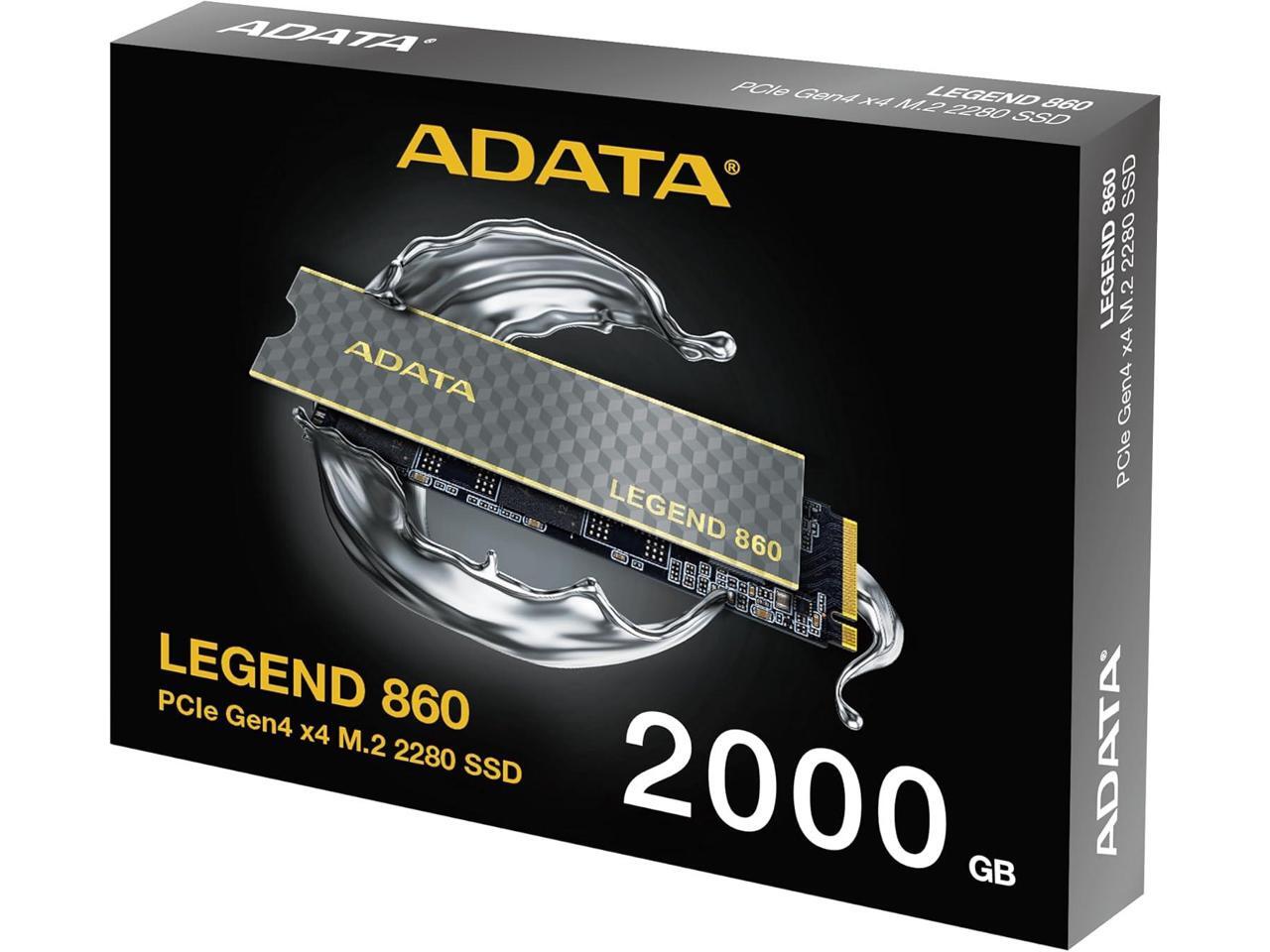 ADATA 2TB Legend 860 PCIe Gen4 x4 M.2 2280 Solid State Drive - R/W