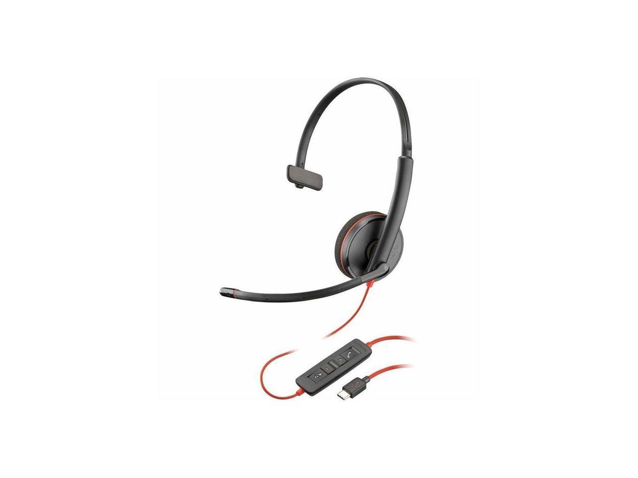 Poly Blackwire 3210 Monaural USB-C Headset + USB-C/A Adapter (Bulk) - Mono - USB - Bild 1 von 4