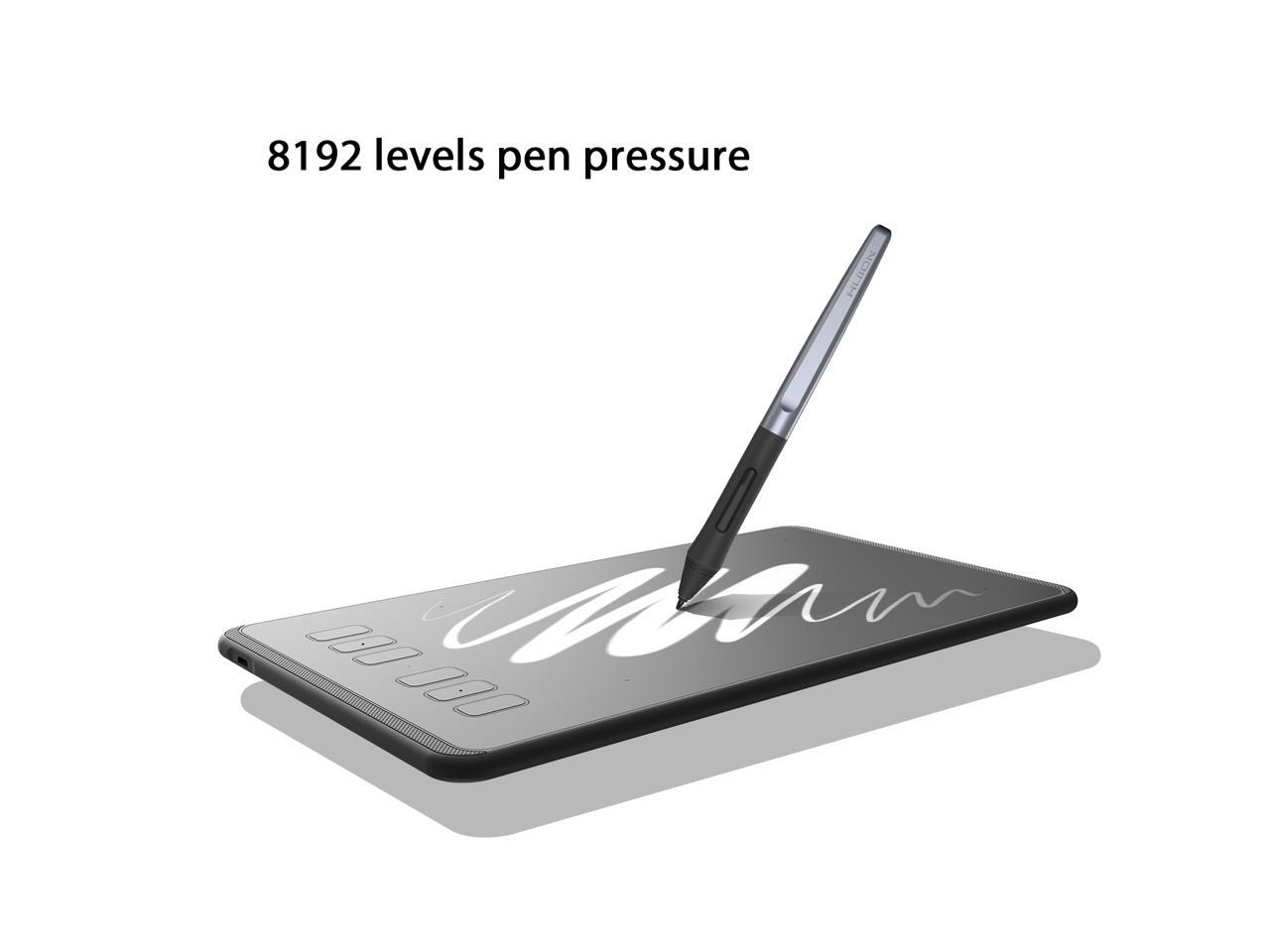 Huion H640P Graphics Drawing Tablet, 6 Shortcut Keys, Battery-Free Stylus, 8192 Pressure, Compatible w/ Mac, PC or Android