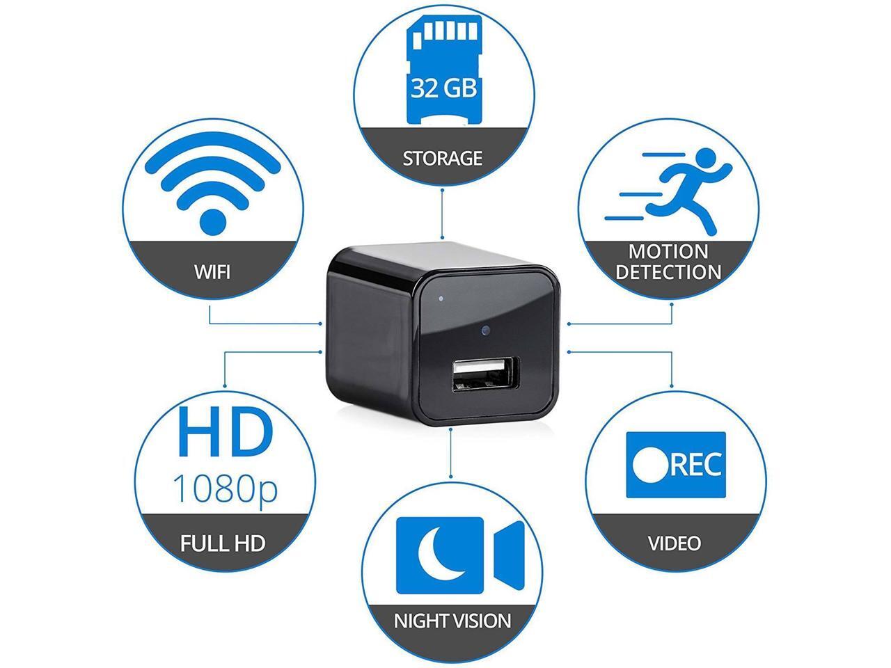 Шпионская камера Nanny Cam HD 1080P в форме USB AC адаптера зарядки с детектором движения (Фото 2) Детские товары Шпионская камера Nanny Cam HD 1080P в форме USB AC адаптера зарядки с детектором движения (Фото 2)
