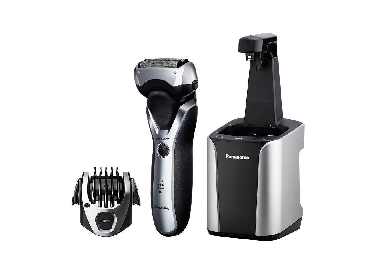 Panasonic Electric Shaver & Trimmer w/ Automatic Clean & Charge Station, ES-RT97-S Arc3