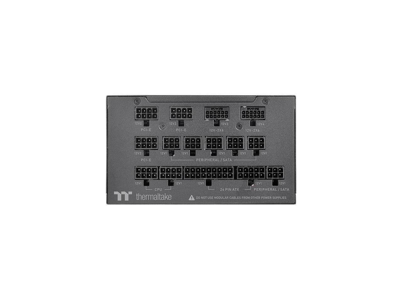 Thermaltake Toughpower TF3 1300W; 2X Native PCIe 5.1 12V-2x6; Dual-Color H++ - Afbeelding 5 van 5