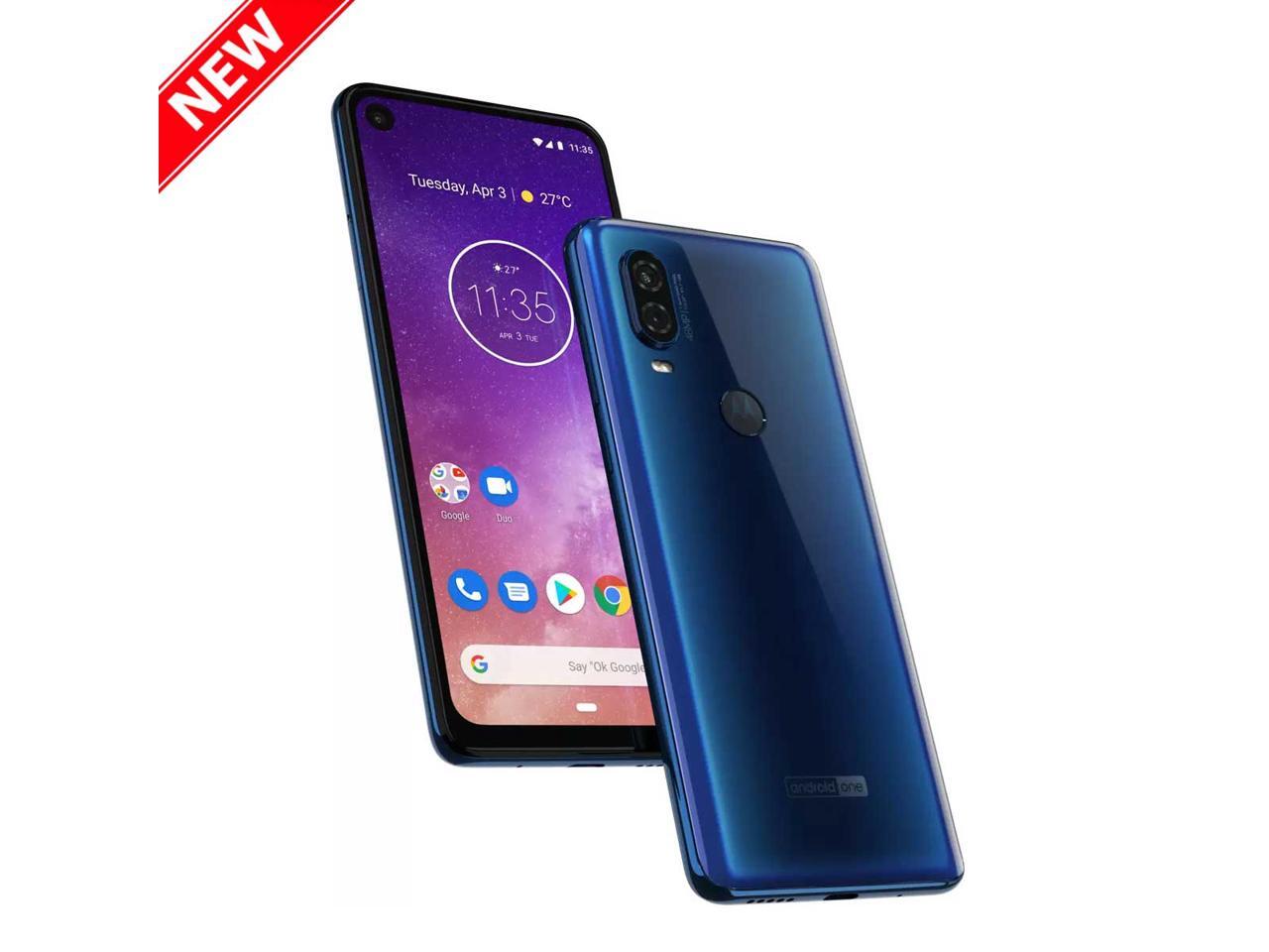 Motorola One Vision 128GB Dual SIM GSM Factory Unlocked 4G LTE 6.3" IPS LCD Dual 48MP + 5MP Camera Smartphone