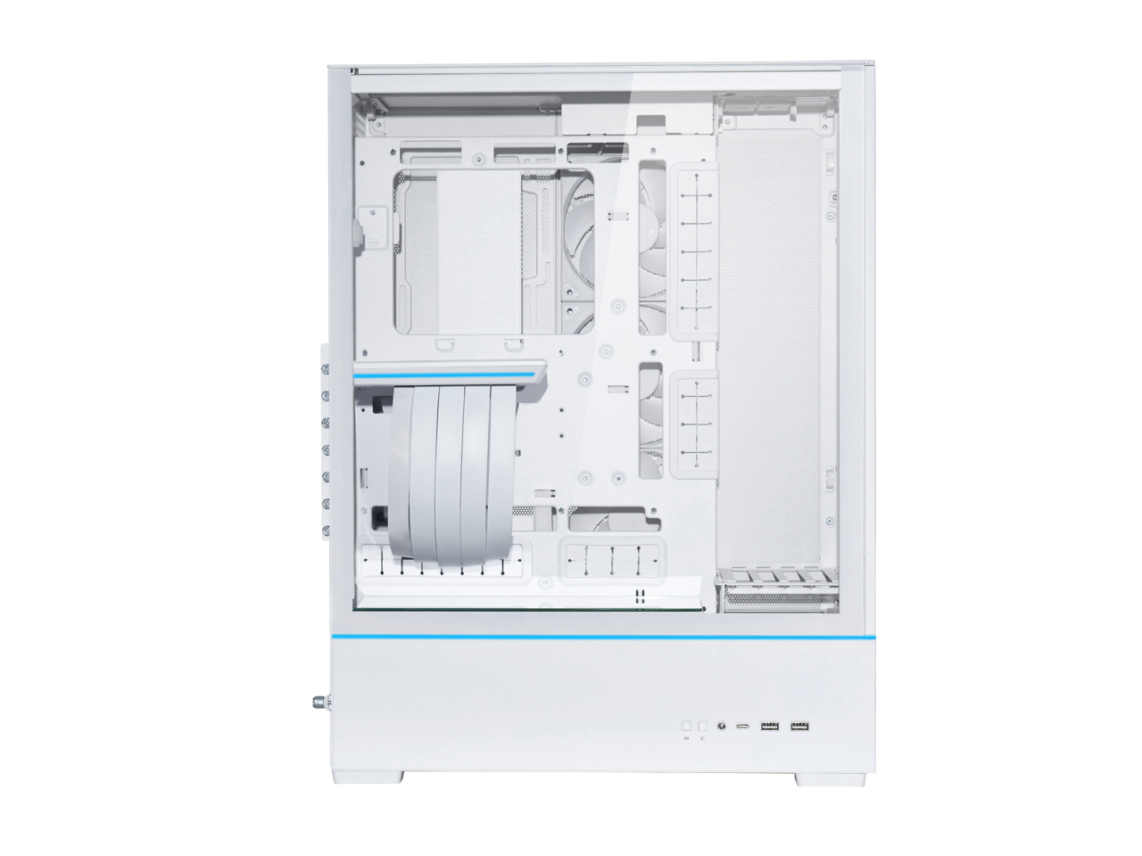 LIAN LI SUP01 White Steel / Tempered Glass ATX Mid Tower