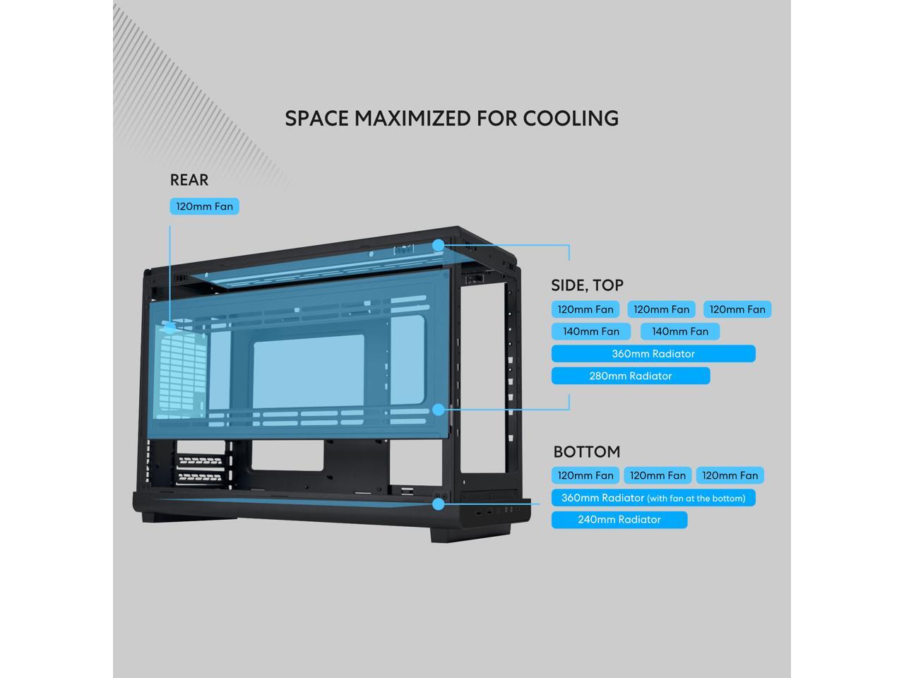 LIAN LI A3- mATX-WD Black Wood front panel SPCC M-ATX / ITX