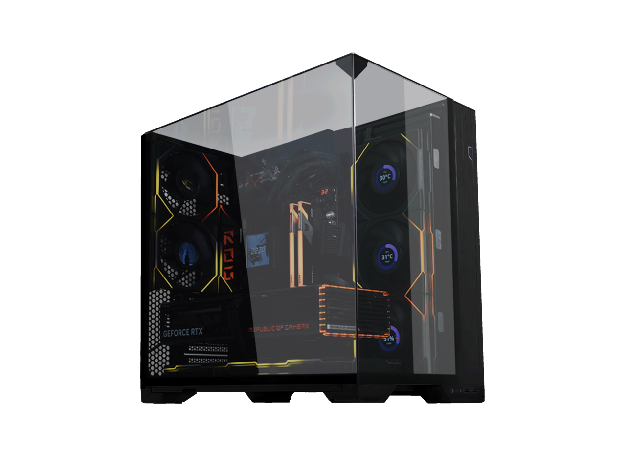 LIAN LI O11 vision compact black color Aluminum / Steel