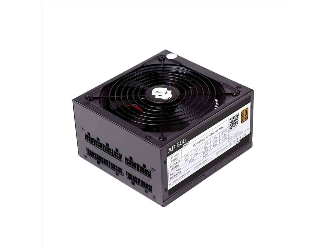 COOLMOON Gaming 80+ Bronze 600W Power Supply Full Modular