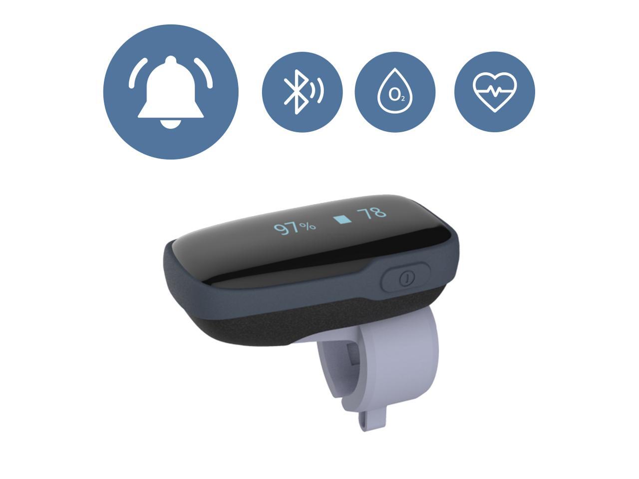 Wellue Oxylink Wireless Bluetooth Pulse Oximeter, Oxygen Saturation Monitor, Finger Wearable Pulse Rate Tracker