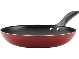 10.5 Inch Farberware 16092 New Traditions Nonstick Griddle Pan//Flat Grill with Lid Red