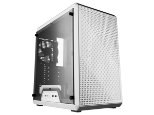 Gamemax Infinity White USB3.0 /Type C Tempered Glass ATX Mid Tower Gaming  Computer Case w/ DualTempered Glass Panels (Fans Not Included) 