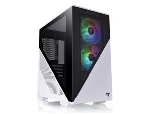 NeweggBusiness - DIYPC Rainbow-Flash-F4-B Black Steel / Tempered