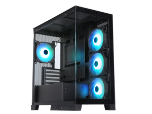 Fractal Design Pop Air Black TG ATX High-Airflow Clear Tempered Glass  Window Mid Tower Computer Case 