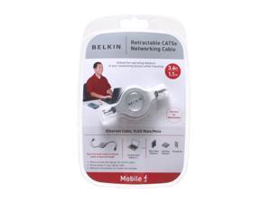 Belkin A3L791v3.7-RTC 3.6 FT Retractable Networking Cable, RJ45/RJ45