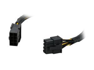 OKGEAR FC88-12BKS 1 ft. 8 pin PCI EXPRESS extension cable w/ black sleeved OKGEAR FC88-12BKS 1 ft. 8 pin PCI EXPRESS extension cable w/ black sleeved