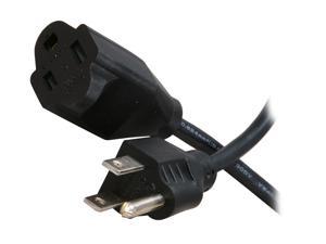 C2G 03137 1ft 18 AWG Outlet Saver Power Extension Cord (NEMA 5-15P to