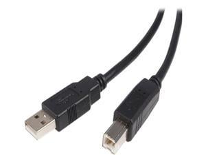 StarTech.com 1 ft USB 2.0 A to B Cable - M/M - USB cable - USB (M) to USB  Type B (M) - USB 2.0 - 1 ft - black - USB2HAB1