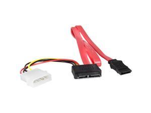20/" SATA Data and Power Slimline Combo Cable Adapter with LP4 Power 20in