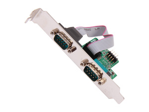 StarTech 2 Port 16-inch DB9 Serial Port Bracket To 10 Pin Header - PLATE9M2P16