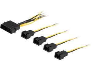 Coboc LP44TX312V-6 6 inch Molex to 4 x TX3 3pin Fanout Power Splitter Cable - 12V only Coboc LP44TX312V-6 6 inch Molex to 4 x TX3 3pin Fanout Power Splitter Cable - 12V only