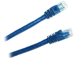 Micro Connectors 1 Foot CAT 6 Molded UTP Snagless RJ45 Networking Patch Cable - Blue, Pack of 10 (E08-001BL-10)