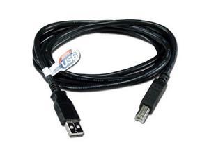 QVS CC2209C-06 6 ft. USBA-USBB M/M Black Cable
