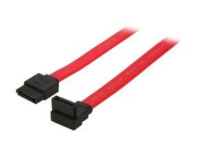 Nippon Labs SATA-0.5MR 1.6 FT. Mini SATA II Male to Male Ultra Thin Cable with Locking Latch and with 1 Right Angle Connector, Red Nippon Labs SATA-0.5MR 1.6 FT. Mini SATA II Male to Male Ultra Thin Cable with Locking Latch and with 1 Right Angle Connector, Red