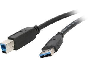 Nippon Labs USB3-6AB-2P 6 ft. USB 3.0 Type A Male to B Male Cable for Printer and Scanner, Black - 2 Packs