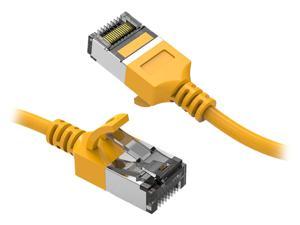 Nippon Labs 60CAT8-3-30YW 3 ft. U/FTP Slim Ethernet Network Cable 30AWG - Latest 40Gbps 2000Mhz RJ45 Patch Cord