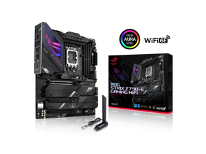 ASUS ROG Strix Z790-E Gaming WiFi 6E LGA 1700(Intel 14th &12th&13th Gen)ATX gaming motherboard(PCIe 5.0, DDR5,18+1 ower stages,2.5 Gb LAN, Bluetooth v5.2,Thunderbolt 4,support up to 5xM.2,1xPCIe 5.0