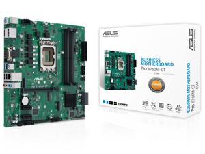 ASUS Pro B760M-CT-CSM Intel socket LGA1700 for 13th&12th Gen Intel processors mATX commercial motherboard,DDR5,PCIe 4.0,two M.2 PCIe 4.0 slots, front USB 3.2 Gen 1 Type-C, dual Display ports, HDMI