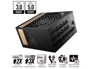 MONTECH Titan Gold 1000W High-End ATX Gaming Power Supply - 80 Plus Gold &  Cybenetics Gold - Fully Modular - ATX 3.0 Standard Compatible - PCIe 5.0