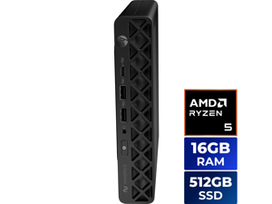 Computadora de escritorio HP EliteDesk 8 Mini G1a, AMD Ryzen 5 220, 16GB RAM DDR5, 512GB SSD, Windows 11 Pro
