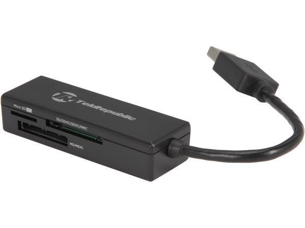 Tek Republic TUC-300 USB 3.0 Supports SD, SDHC, SDXC, Micro SD (t-Flash), MS, MS Pro, MS Duo, MS Pro Duo, and MSXC. 12-in-1 Card Reader Tek Republic TUC-300 USB 3.0 Supports SD, SDHC, SDXC, Micro SD (t-Flash), MS, MS Pro, MS Duo, MS Pro Duo, and MSXC. 12-in-1 Card Reader