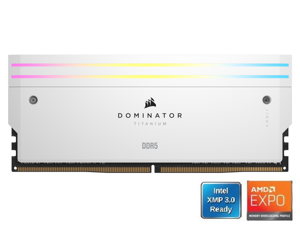 CORSAIR Dominator Titanium 64GB (2 x 32GB) DDR5 6000 (PC5 48000) Memoria de Escritorio Modelo CMP64GX5M2B6000Z30W