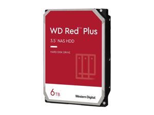 WD Red Plus 6TB NAS Hard Disk Drive - 5400 RPM Class SATA 6Gb/s, CMR, 256MB  Cache, 3.5 ...