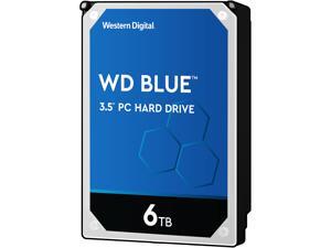 WD Blue 6TB Desktop Hard Disk Drive - 5400 RPM SATA 6Gb/s 64MB Cache 3.5 Inch - WD60EZRZ 