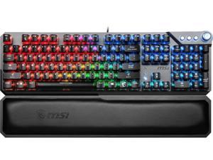 NeweggBusiness - MSI Vigor GK50 Elite LL Mechanical Gaming Keyboard - Kailh  Blue Switches (Clicky), Ergonomic Keycaps, Brushed Metal Finish, Anti-Slip  Base, Per-Key RGB Mystic Light, USB 2.0 - Full-Sized