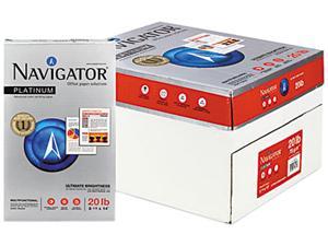 Navigator Platinum Paper, 99 Brightness, 20lb, 8-1/2 x 14, White, 5000/Carton