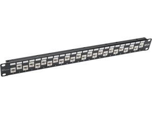Tripp Lite 24-Port Cat6a Cat6 Cat5e Patch Panel 110 Punchdown Offset 1URM TAA (N252-024-6A-OF) Tripp Lite 24-Port Cat6a Cat6 Cat5e Patch Panel 110 Punchdown Offset 1URM TAA (N252-024-6A-OF)