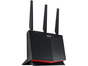 ASUS RT-AX86U AX5700 Dual Band WiFi 6 Gaming Router, WiFi 6 802.11ax, Mobile Game Mode, Lifetime Free Internet Security, Mesh WiFi support, 2.5G Port, Gaming Port, Adaptive QoS, Port Forwarding