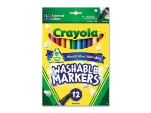Crayola 985912 12-Count Washable Fine Line Dry Erase Marker