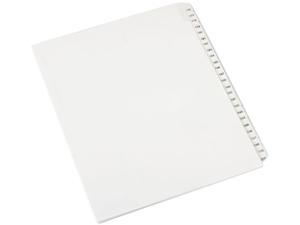 Avery-style Legal Exhibit Side Tab Divider Title: 1-25 14 X 8 1/2 White 11371