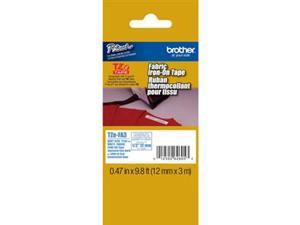Brother TZe-FA3 Label Tape Navy-on-White, 1/2 x 9.8ft