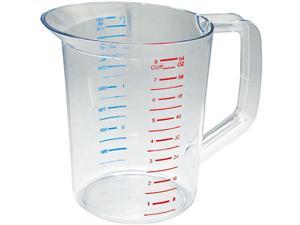 Rubbermaid Commercial RCP 3217 CLE Bouncer Measuring Cup 2 Qt. Clear