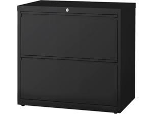 Hirsh Industries 19039 File Cabinet, Lateral, 30', 2-Drawer, Black