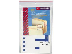 Smead - Alpha-Z Color-Coded First Letter Name Labels, B & O, Dark Blue, 100/Pack, Sold as 1 PK Smead - Alpha-Z Color-Coded First Letter Name Labels, B & O, Dark Blue, 100/Pack, Sold as 1 PK