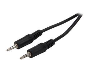 BYTECC SPC-12MM 12 ft. 3.5mm Stereo Speaker Cable - Male To Male, Black Jacket